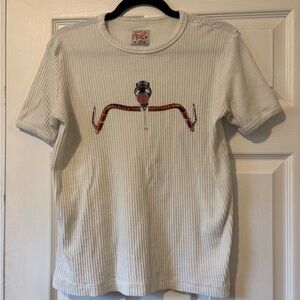 White Ribbed T-Shirt by Osklen